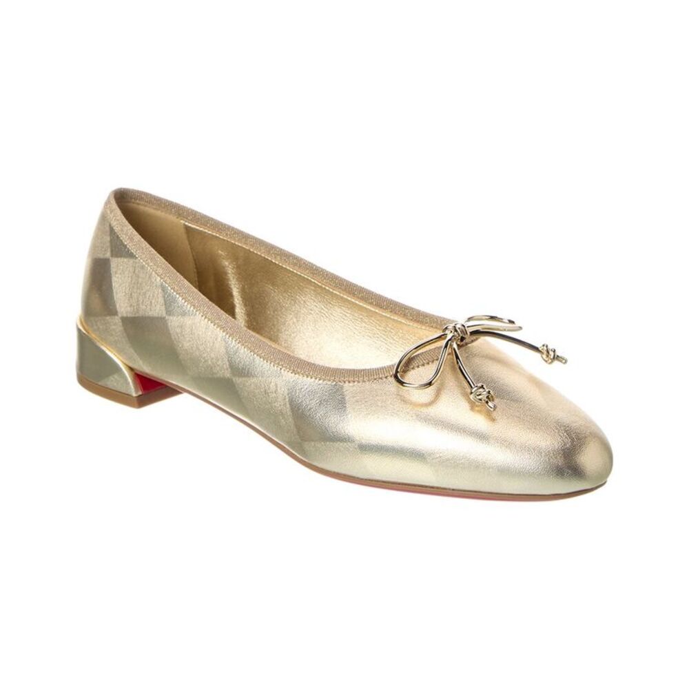 Christian Louboutin Sweetie Jane Leather Flat, Yellow